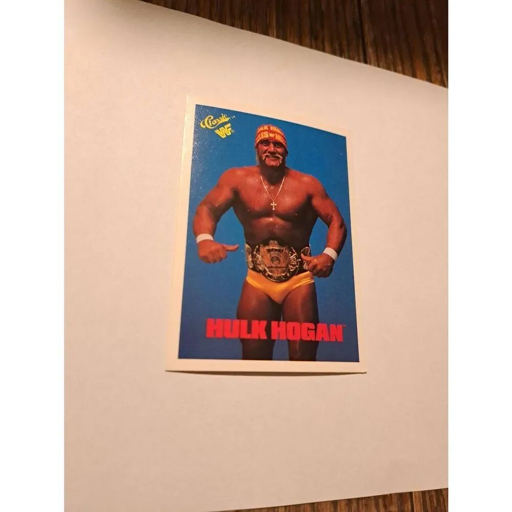 Vintage 1990 WWF Hulk Hogan Trading Card #1 Classic Titan Sports